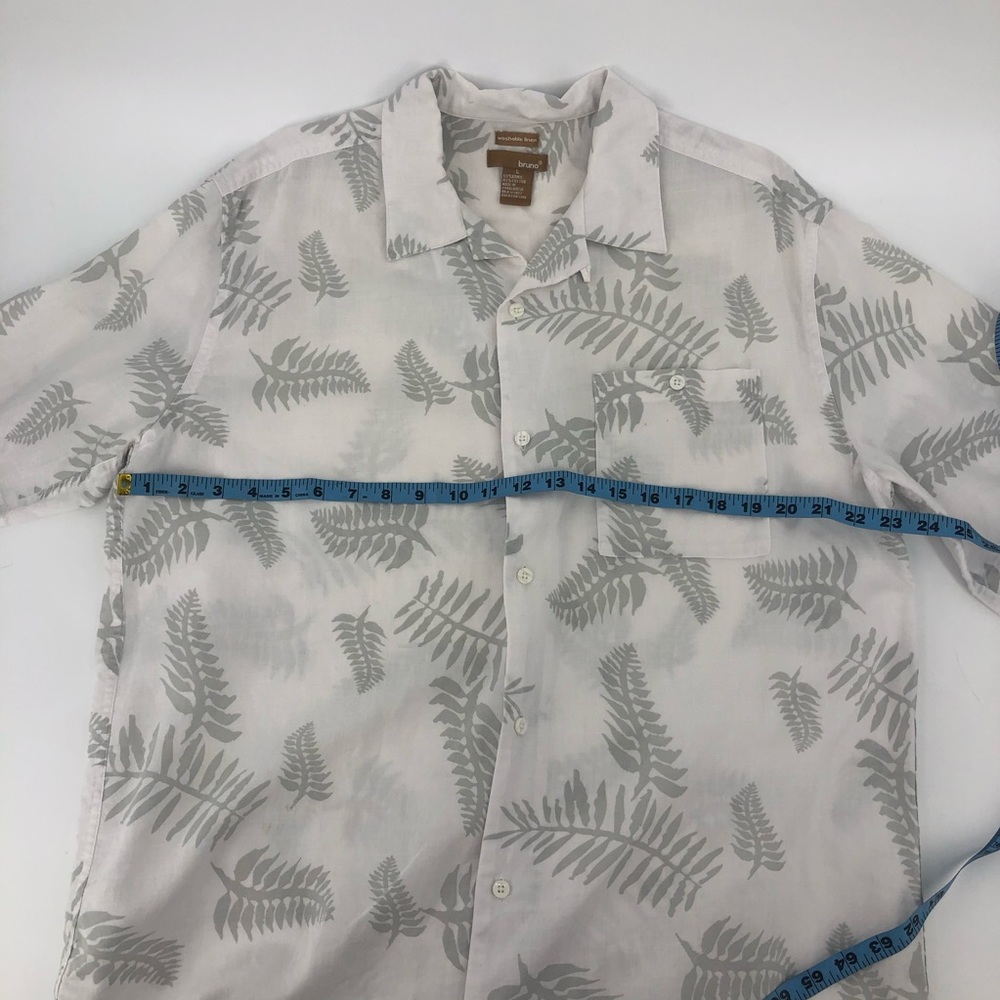 🎈 Bruno Black & White Hawaiian Tropical Print - Picture 6 of 11